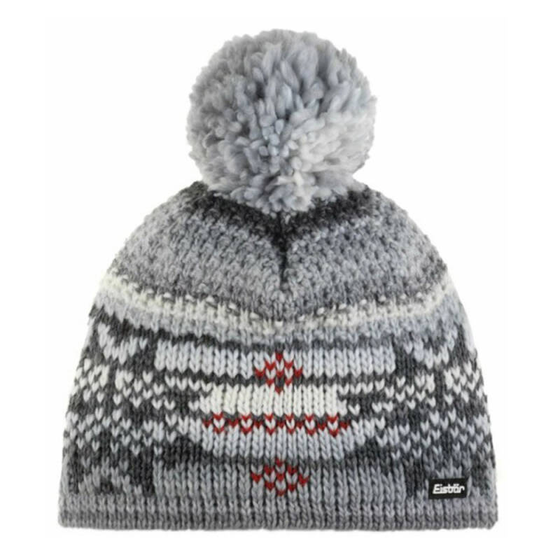 ČIAPKA EISBAR IKE POMPON MÜ WHITE GREY 2024