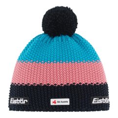 ČIAPKA EISBAR STAR POMPON SKA BLACK STRAWBERRY AZURE 2025