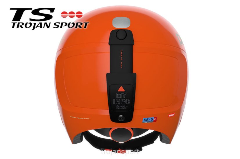 DETSKÁ LYŽIARSKA PRILBA POC POCITO SKULL FLUORESCENT ORANGE 2024