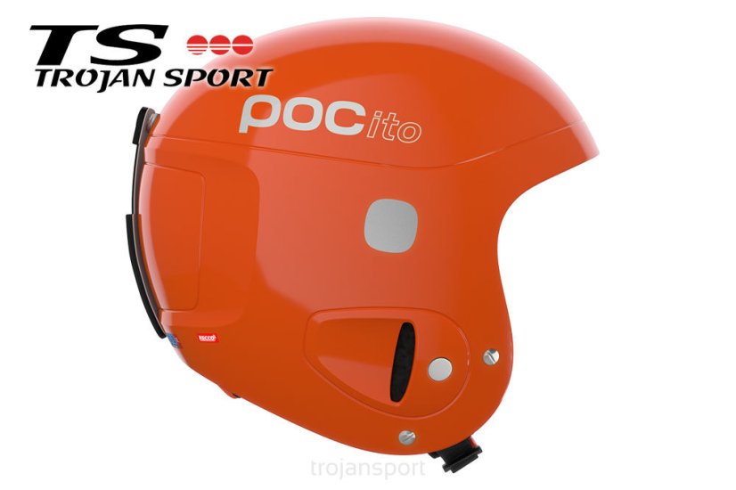 DETSKÁ LYŽIARSKA PRILBA POC POCITO SKULL FLUORESCENT ORANGE 2024