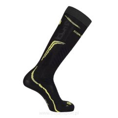 Lyžiarske ponožky SALOMON X PRO BLACK SULPHURE SPRING